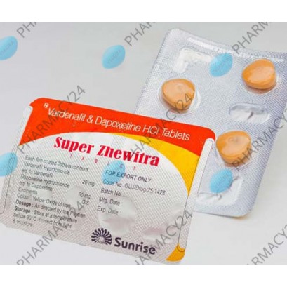 Левітра 20 мг + Дапоксетин 60 мг (Super Vilitra)